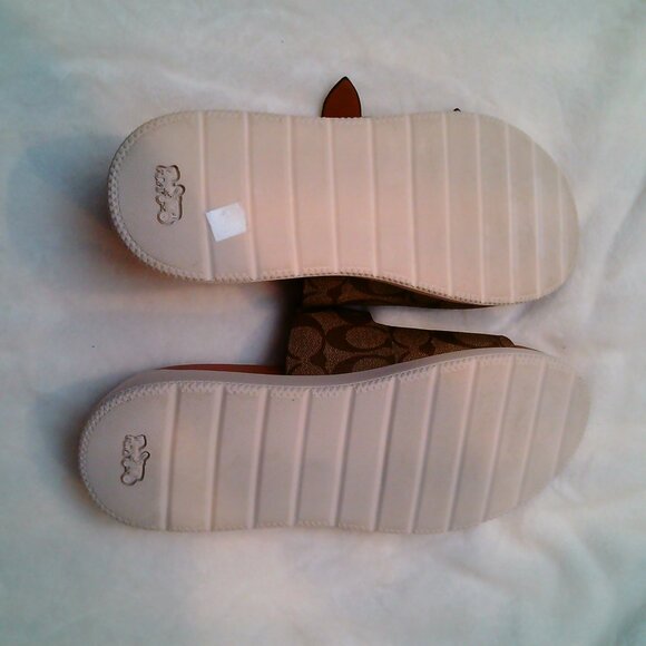 New (without tags) Coach Allanah Sandal In Khaki Signature Canvas in Size 10B - Picture 4 of 7